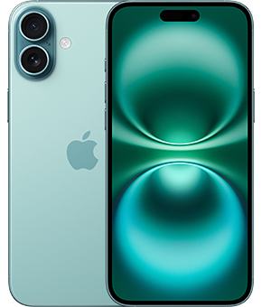 apple iphone 16 plus blaugruen vorne