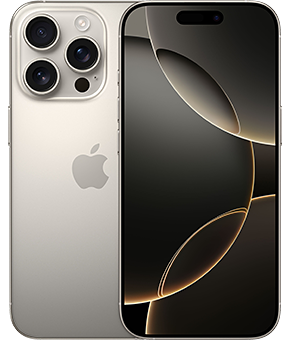 apple iphone 16 pro titan natur vorne