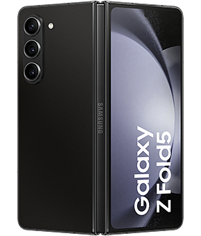 samsung galaxy z fold5 phantom black hinten