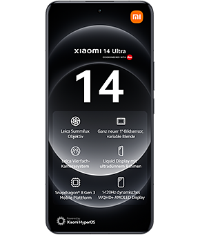 xiaomi 14 ultra black vorne